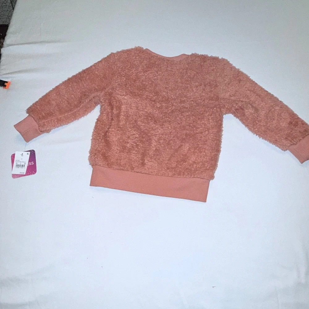 Disney Princess Outfit Set Kids 2T Pink NEW Sherpa Fleece Floral Corduroy‎ Flare